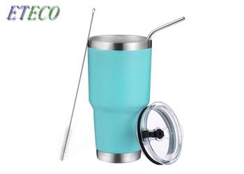 21oz Blue Stainless Steel Tumbler Cups For Coffee Wine Juice No Rust