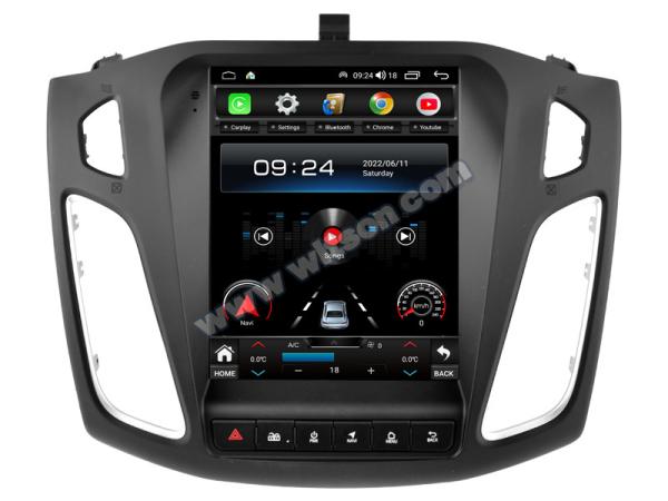 9.7'' Tesla Vertical Screen For Ford Focus 3 Mk3 2011-2017 Android Car Multimedia Player