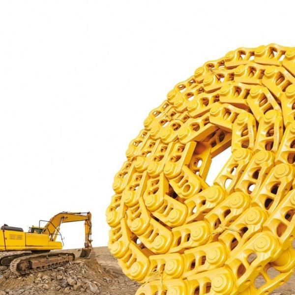 PC150 PC180 PC200 Chain Track Assy Link de aço para Komatsu PC210-8/PC200-5/PC200-6