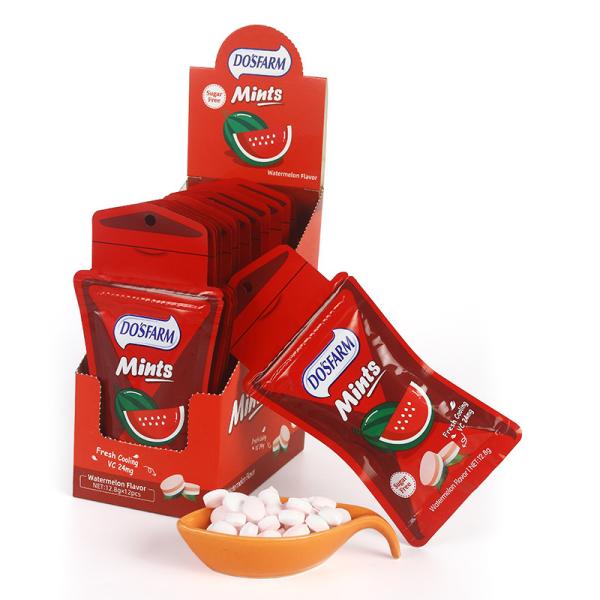 Doces do fruto da hortelã de Sugar Free Healthy Full Vitamin C com respiração refrigerando