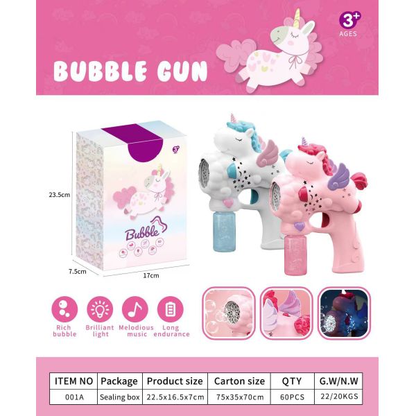 Kids' Musical Bubble Wand Durable Automatic Bubble Maker Other Educational Toys for Ages 2-4