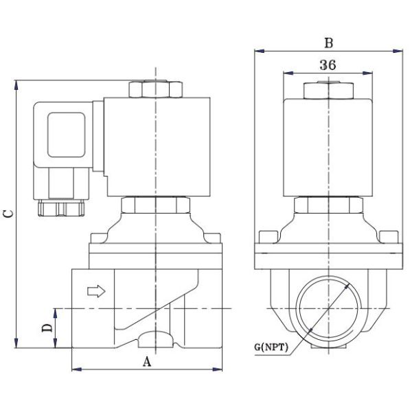 Клапан соленоида вручную регулируемого естественного каменноугольного газа латунный на боилер 1/4