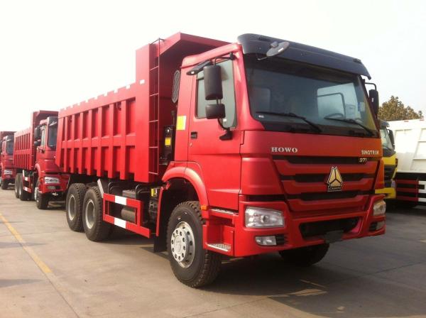 Customized White HOWO Dump Truck 6X4 Drive Wheel Diesel Fuel Rhd Hydraulic Type Truck