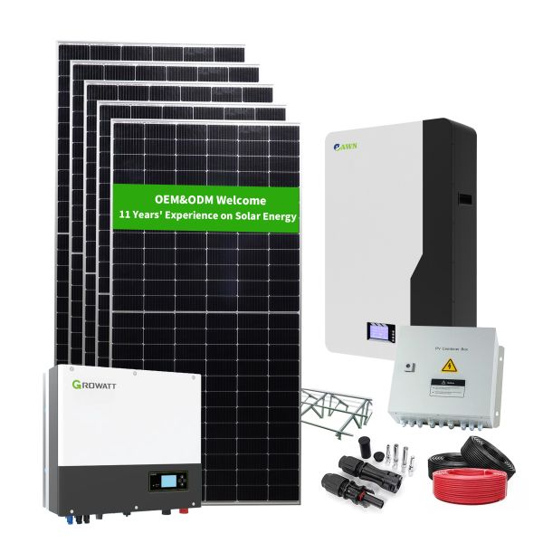 Hybrid Solar Kit for Home 3KW Rooftop Solar Power for Homes Diy Kits Ground Solar Power Kit for Home Off Grid