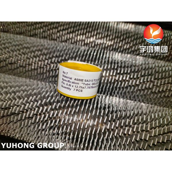 ASME SA213 T22 Serrated Finned Tube with Carbon Steel Fins For Boilers Banks