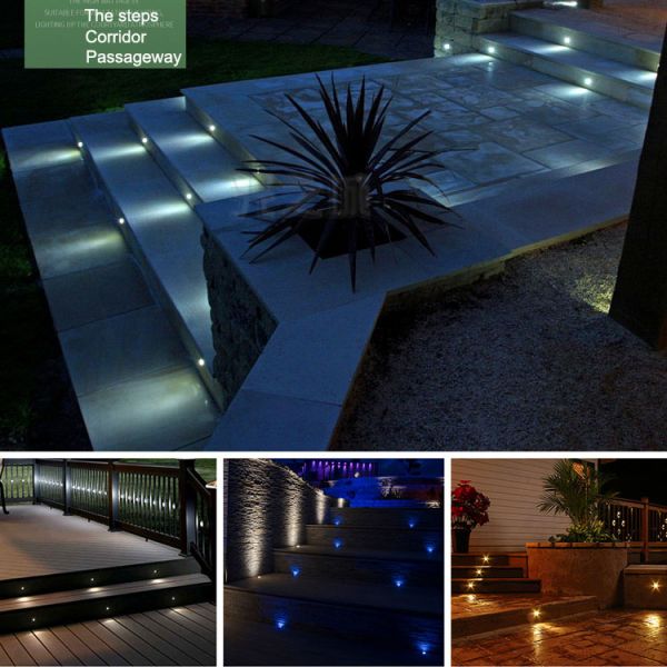 Underground Light LED Outdoor Mini Spotlight 1W 12V Underwater Buried Light Aisle Step Light Waterproof Spot Light