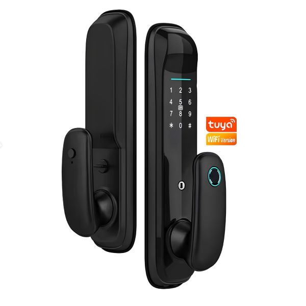 Smart Electronic Lock Fingerprint Durable Eco-Friendly Anti-Theft Design 5050 Body Aluminum Alloy Tuya Compatible Password