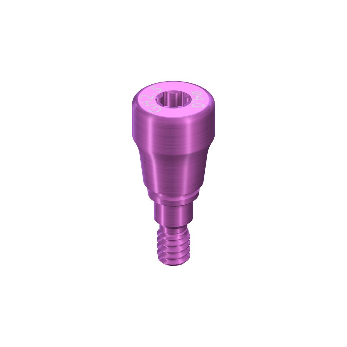 ITI Straumann BLX® RB/WB HEALING ABUTMENT, CROWN, Ø 4MM, GH 2.5MM, AH 2MM/4MM, TITANIUM GR5 ELI, для использования в медицинских целях