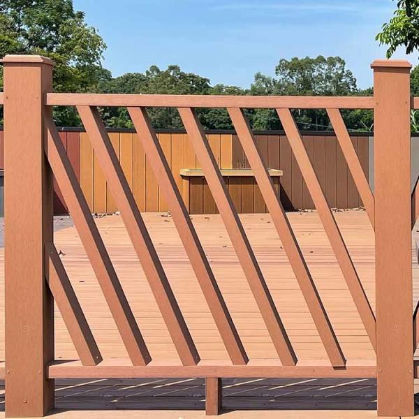 Fire Retardant WPC Hand Railing Design Eco Friendly Modern And Stylish