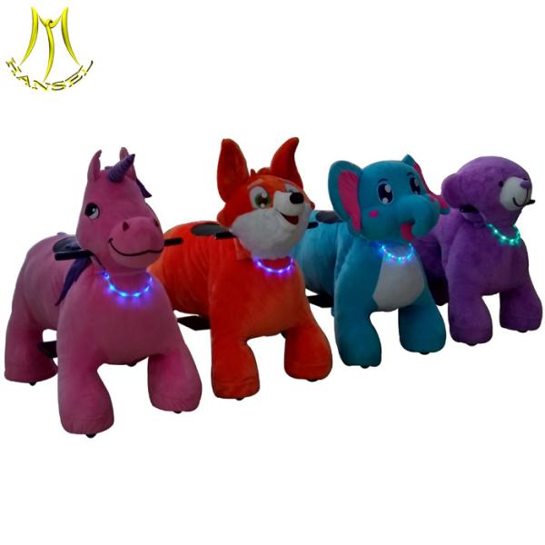 Hansel animal cartoon figure electric plush happy ride on toy animal for kids
