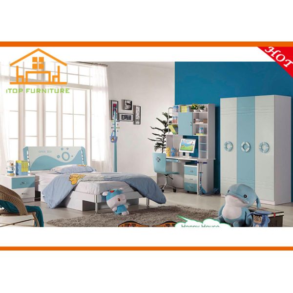 hulubao high quality wooden children bedroom furniture bed