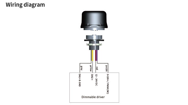 Независимый датчик движения DALI High Bay 12m монтаж HNS153DL FCC