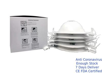White Color Disposable Respirator Mask Long Lasting Filtration Performance