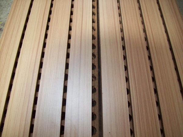 painel acústico sulcado de madeira da espessura de 18mm para a instalação fácil de Music Room