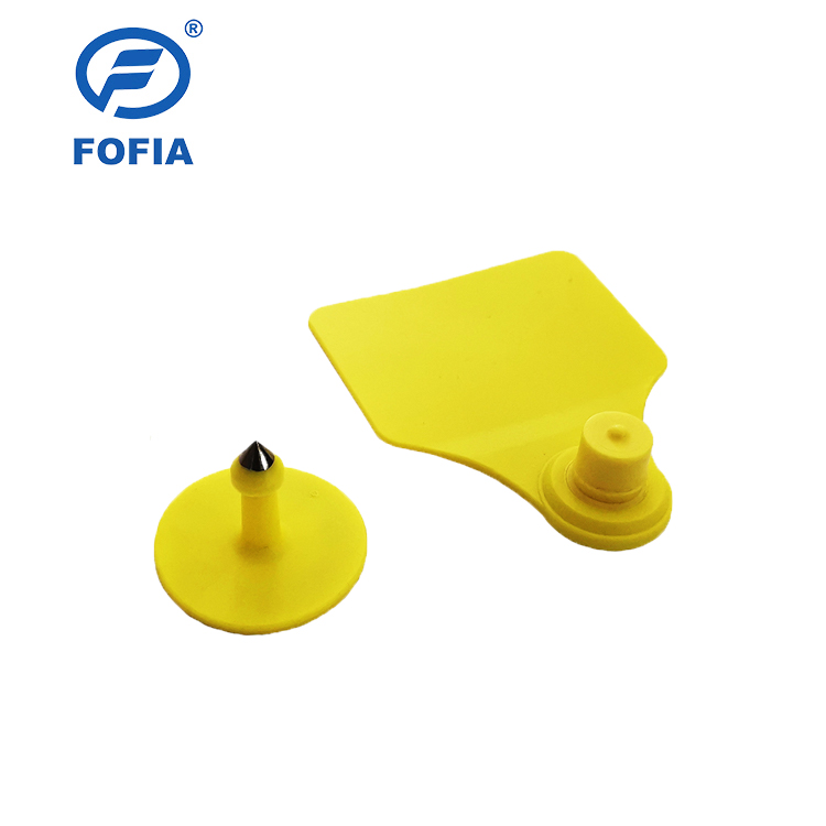 ICAR Fofia T904 Animal Ear Tag Chip New High Quality RFID TPU Laser Coding 3 Year Warranty Farm Use for Cattle Tracking