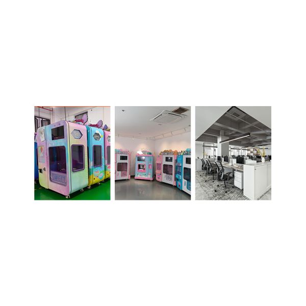 Touch Screen Vending Machine Combo Sweet Floss Marshmallow Mall Cotton Candy Snack