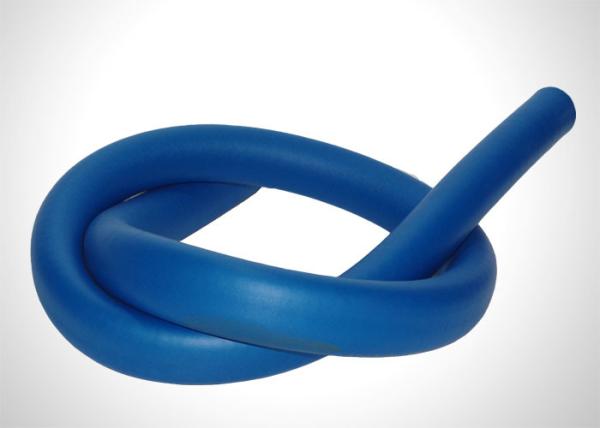 Blue Rubber Foam Insulation Tube , Air Conditioner Copper Pipe Insulation Fireproof