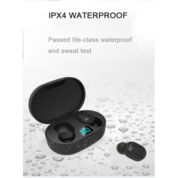 2020 новых мини наушников делают наушник водостойким дисплея силы Bluetooth 5,0 LCD спорта беспроводной