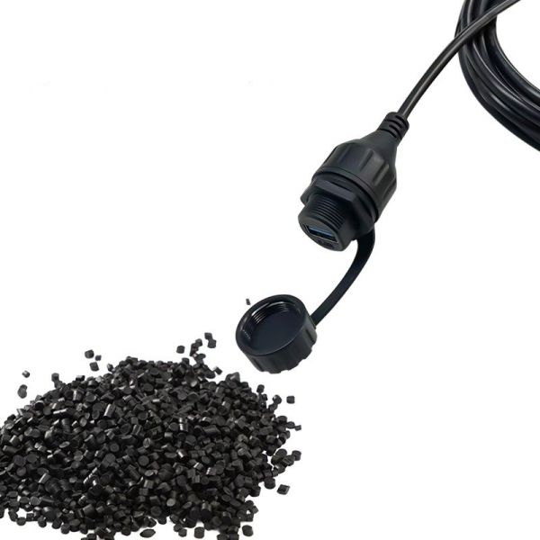 USB 3.0 Waterproof Signal Connector with IP67 Rating and PA66 Nylon Material for 1000MHz Transmission