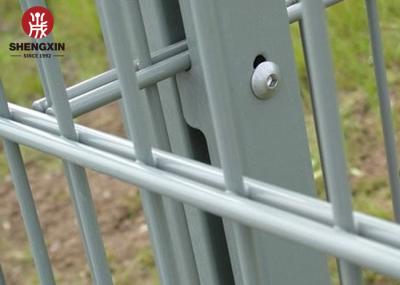 Pvc Coating Mesh Ral Double Wire Fence Rectangle Post