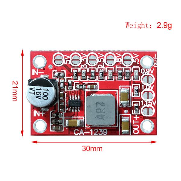 Step Down Power Module CA-1239 Adjustable Buck Converter 5-15V Input 1.25V/1.5V/1.8V/2.5V/3.3V/5V Output
