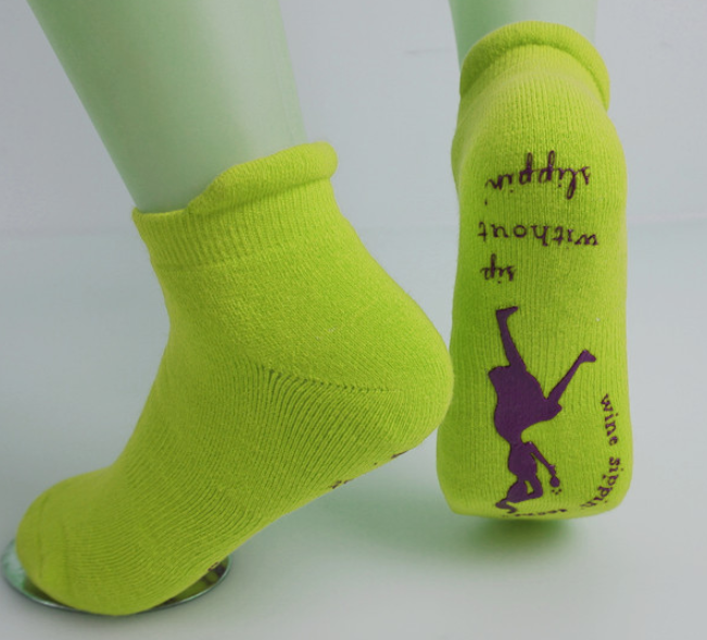 Professional Comfort Anti - Slip Yoga Socks For Barre Boutique Custom Made