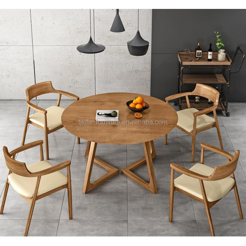 Mail Packing Y Dining Room Furniture Customized Modern Designs Round Solid Wood Coffee Table Top for Restaurant