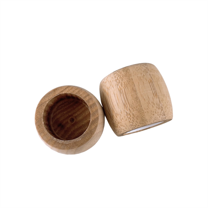 Bamboo Wooden Screw Cap Leakage Proof 18mm 20mm 24mm 28mm
