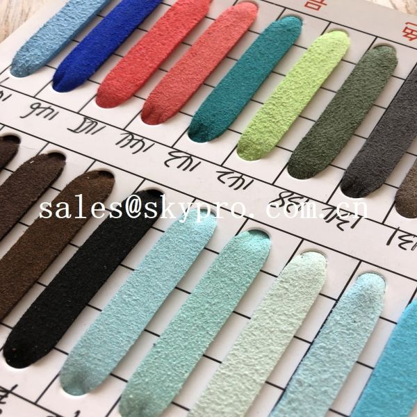 Chamois PU Synthetic Leather for car seat and sofa , pvc pu faux leather