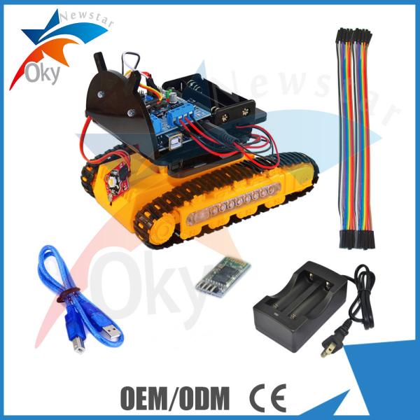 Intelligent Electric Car Chassis Android Mobile Phone Controlled With Plastic Holder