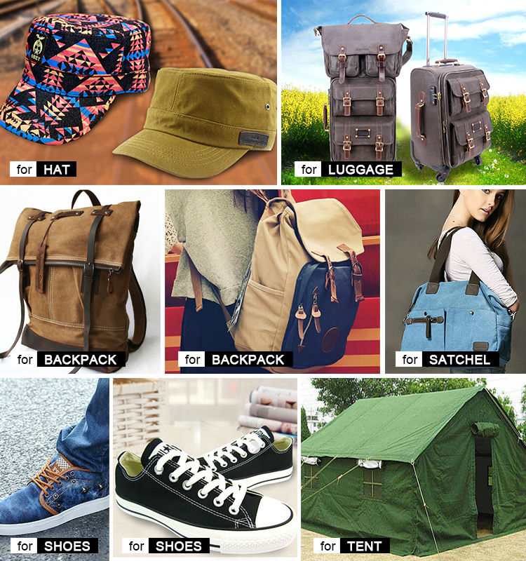 12oz Dyed Woven Tent Canvas Fabric With Environmental Protection Materials