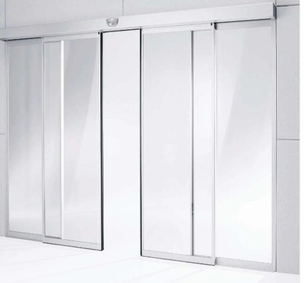 Porta de vidro sem enquadramento de alumínio simples com rede de tela de aço inoxidável