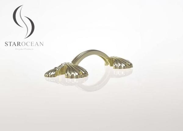 Le cercueil de couleur d'or manipule en gros la taille de 26.5*10.2cm pour les enfants ou le cercueil d'animal familier