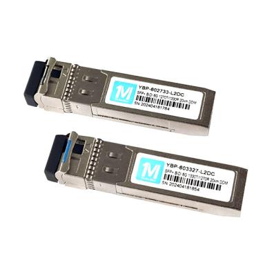 20km Distance 6G SFP BIDI 1270nm/1330nm WDM LC Connector DDM Optical Transceiver for FTTX Fiber Network Module Network
