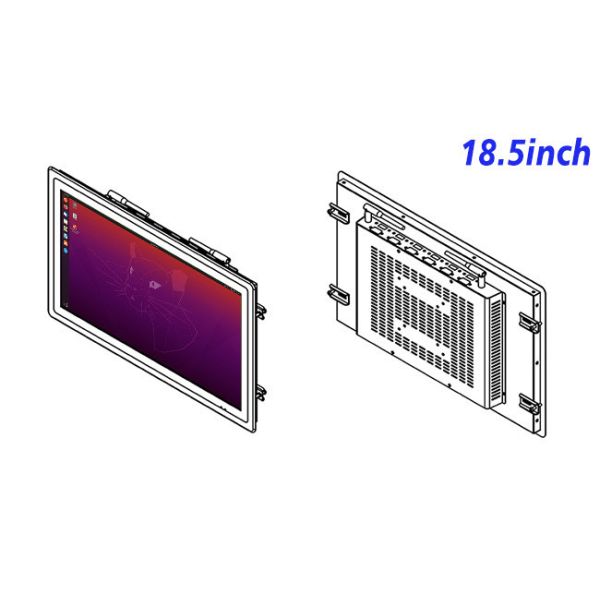 18.5-Inch Integrated Linux industrial pc screen for Transportation Systems and Smart Equipment