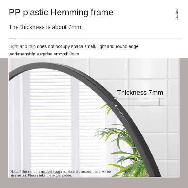 Vintage Antique Bathroom House Decor Plastic Frame Wall Mirror for Every day Occasion