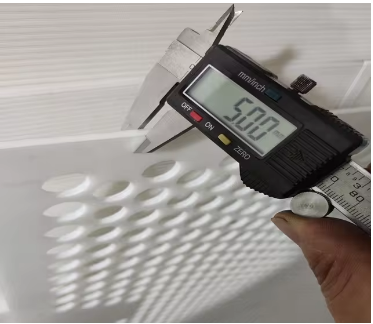 Folha de plástico perfurada branca germicida segura, de qualidade alimentar