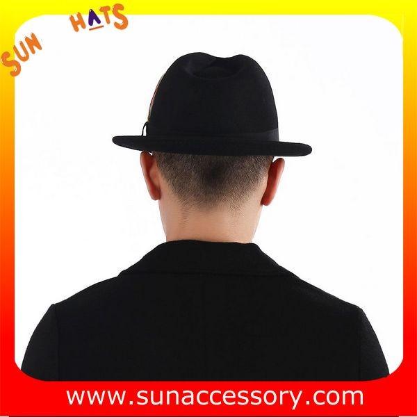 4190369 Sun Accessory customized  winner  England style fashion wool felt fedora  hats,unisex hats and caps wholesaling