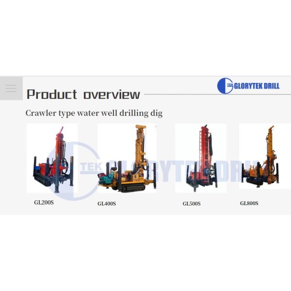 Дизельная скважина водоснабжения мощностью 65 кВт 200 м глубина для добычи твердой породы