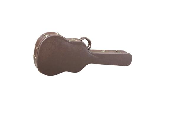 Classic Guitar Wood Case, High Quality PVC Leather Exterior, Velvet Padding Interior, Locks and Soft Handle