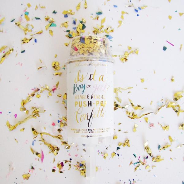 Safe Gender Reveal Confetti Cannon Handheld Color Smoke Effect