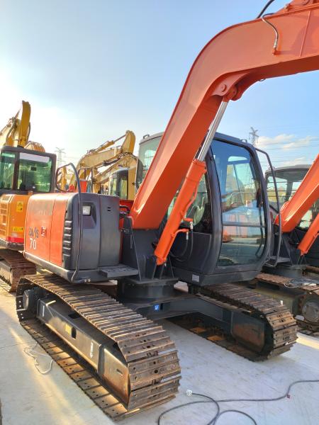 Venda Quente Usado Em bom estado 6510kg Hitachi EX70 40,5KW de potência com motor ISUZU CC-4JG1