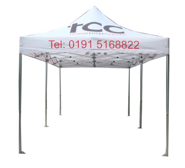3X6 White Gazebo Tent CMYK Heat Transfer Printing Easy To Transport