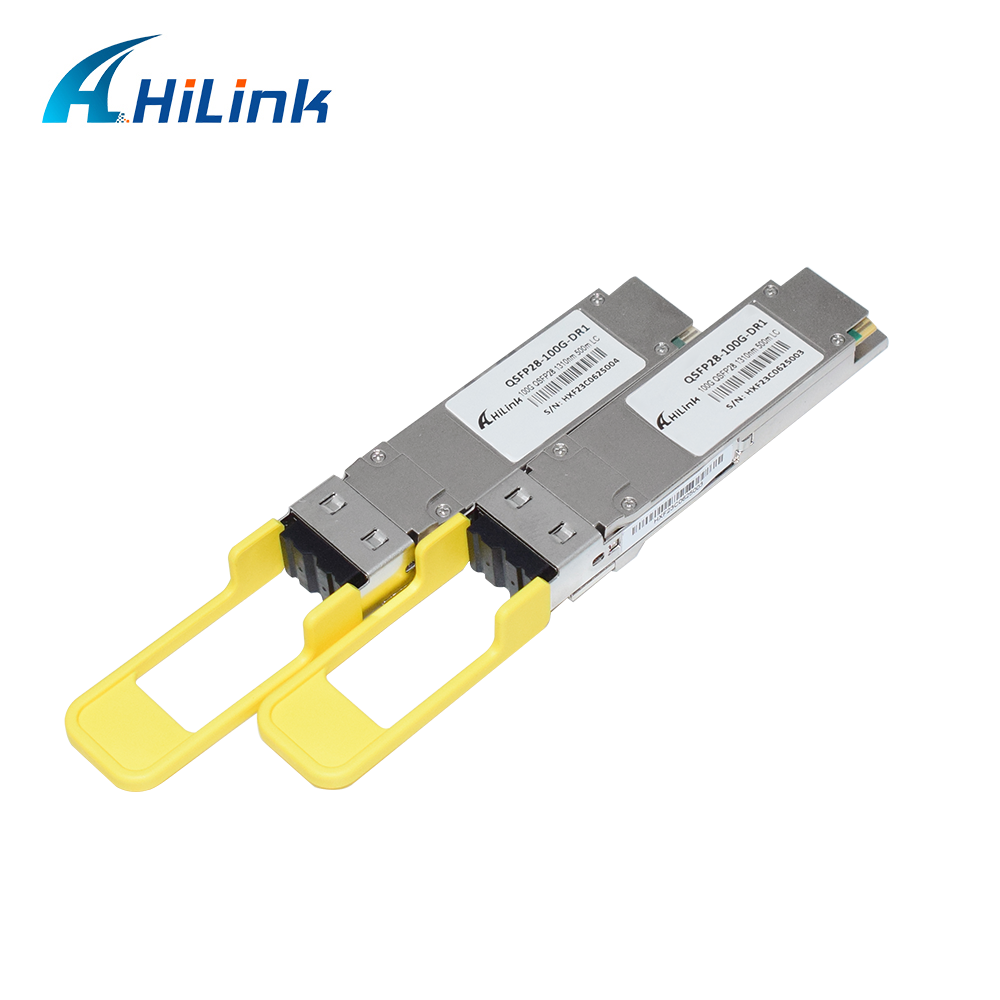 Соединитель DDM модуля 1310NM 500M двухшпиндельный LC приемопередатчика Hilink 100G QSFP28 DR1 оптически