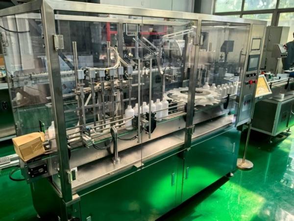 PET Bottle Liquid Filling Machine, Aseptic Filling For 30-500ml Bottles Ideal For Cosmetics, Cleaning Agents, And More With Nitrogen Purging