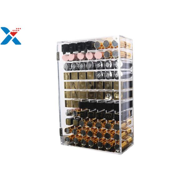 Cosmetic Acrylic Lipstick Organizer , Clear Acrylic Lipstick Display Stand