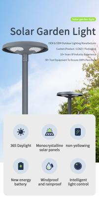 Solar Garden Light with 120° Beam Angle 6000K-6500K Color Temperature and