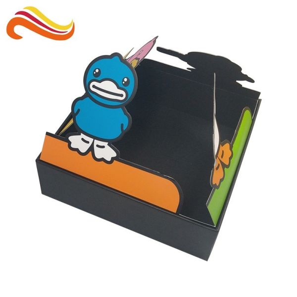 Hard Cardboard Packaging Box Gloss / Matt Lamination With Lid Printing Riddles Book