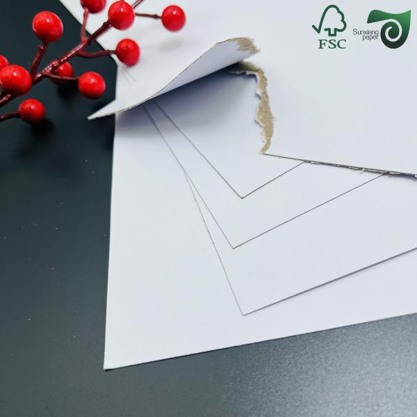 FSC 135gsm 21 29.7cm Clear Printed Double Sided Gloss Digital C2S Paper Coated Duplex Board