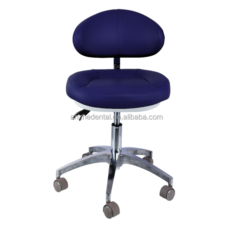 Micro Fiber Leather Dentist Stool Big Backrest Salon Stool Soft Cushion Surgical Stool For Dentist